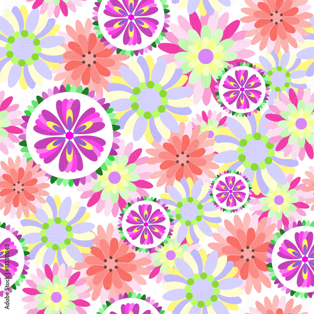 Seamless floral flower pattern Seamless floral flower pattern