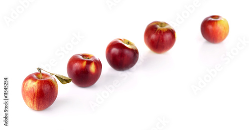 apple in row