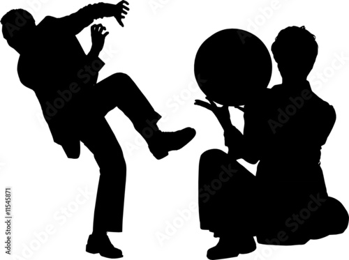 faith vector silhouettes