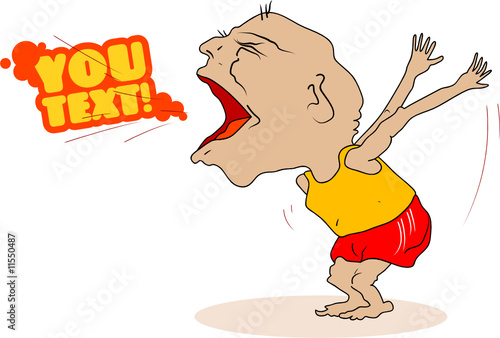 Screaming man