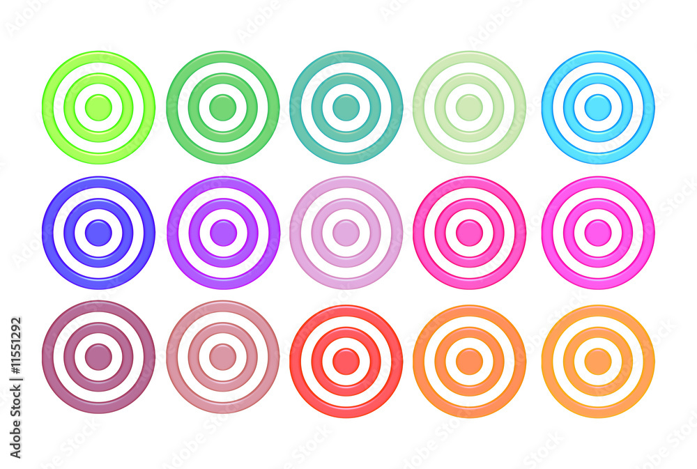 Aqua Bulls-Eyes Aqua Bulls-Eyes