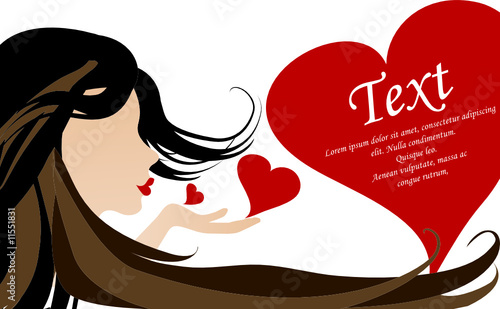 love card vector illustration