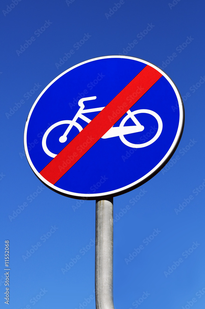 Bike road ending