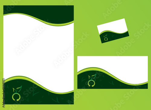 Ecology stationery set from series