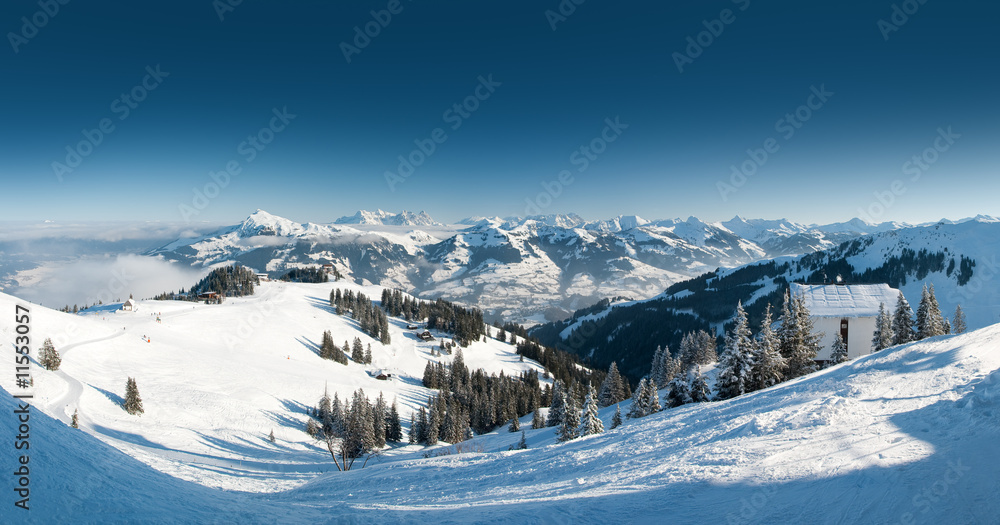 Tiroler Alpen - Fleckalm - obrazy, fototapety, plakaty 