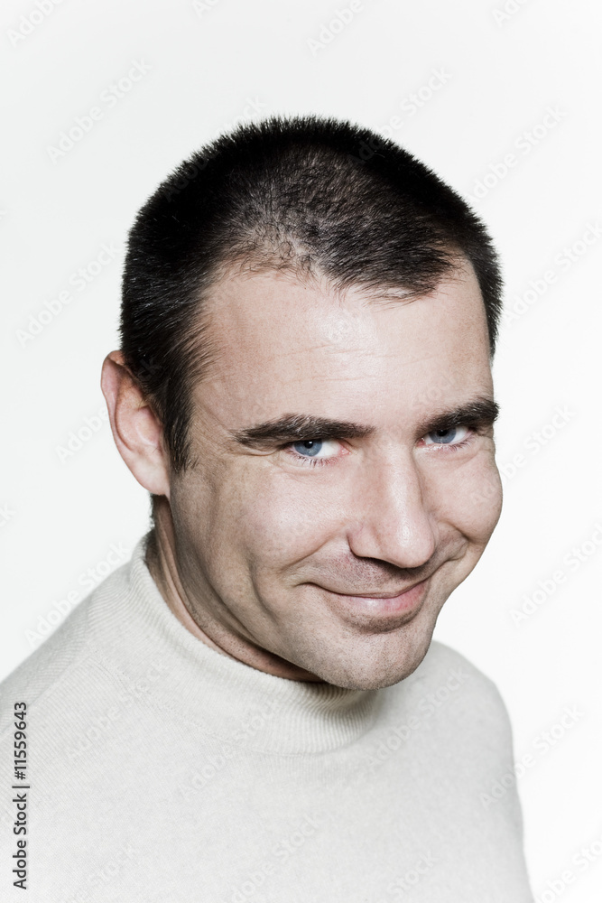 Obraz premium expressive happy man