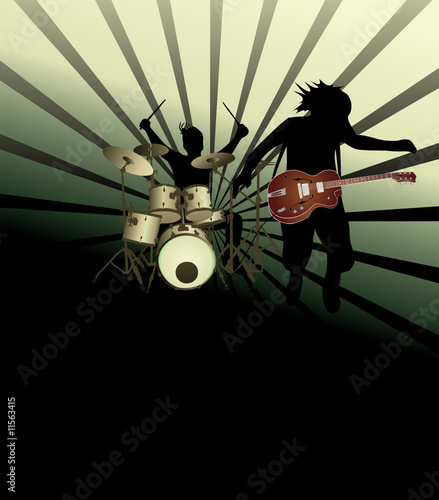 Rock band. Poster.