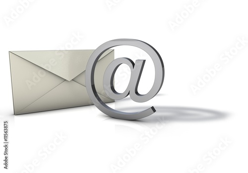 Принти на полотні Envelope with @ symbol