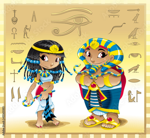 Pharaoh and Cleopatra with Background