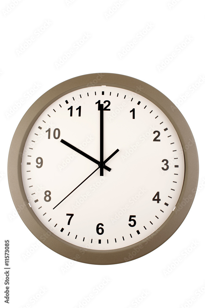 Wall clock isolated on white background Wall clock isolated on white background