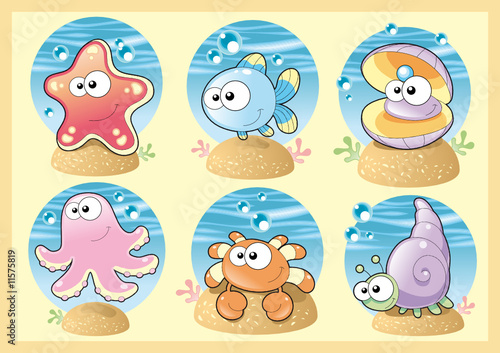 Sea Family: Funny Character...