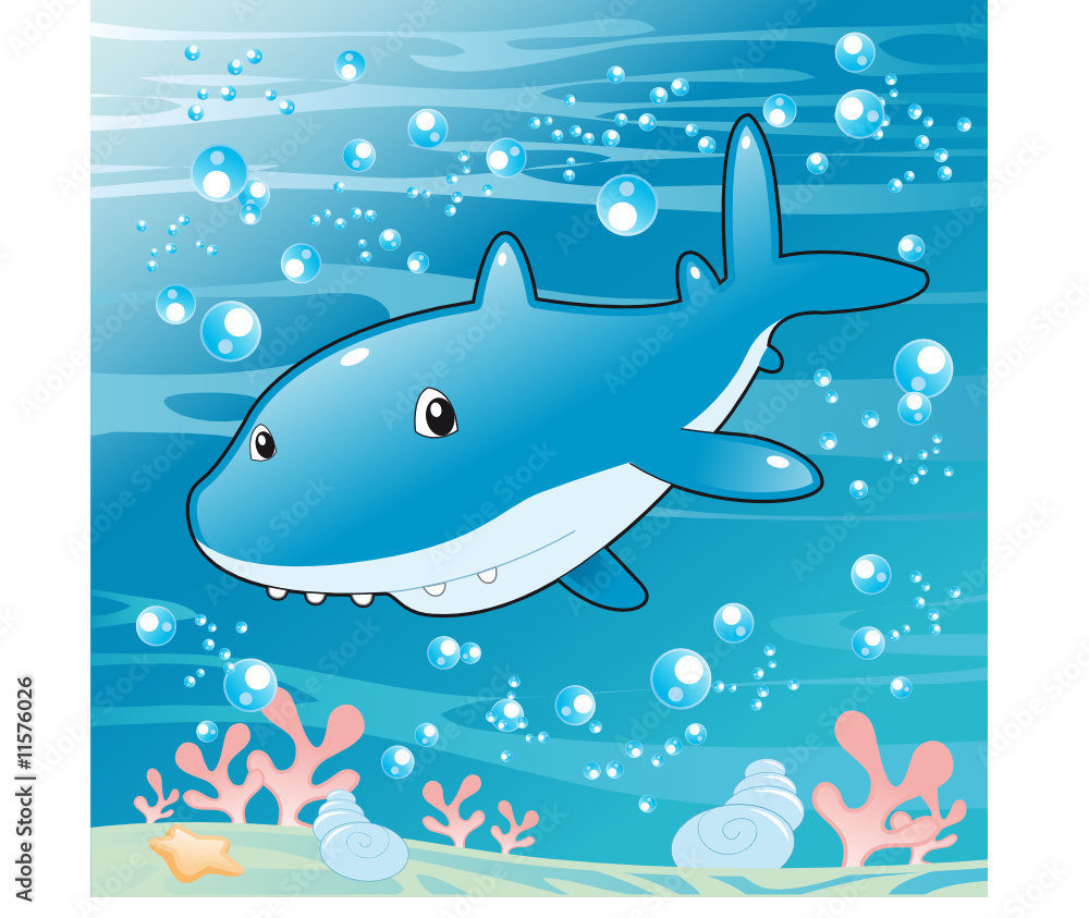 Obraz premium Baby Shark