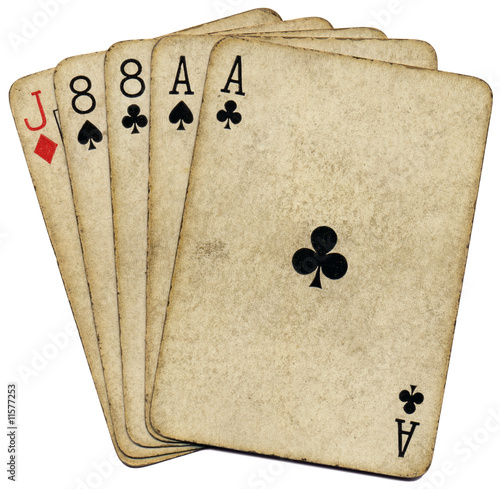 Aces and eights, the dead mans hand. photo