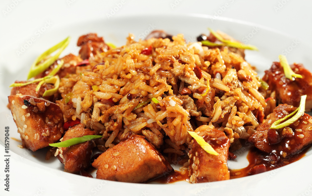 Pork with Fried Rice Pork with Fried Rice