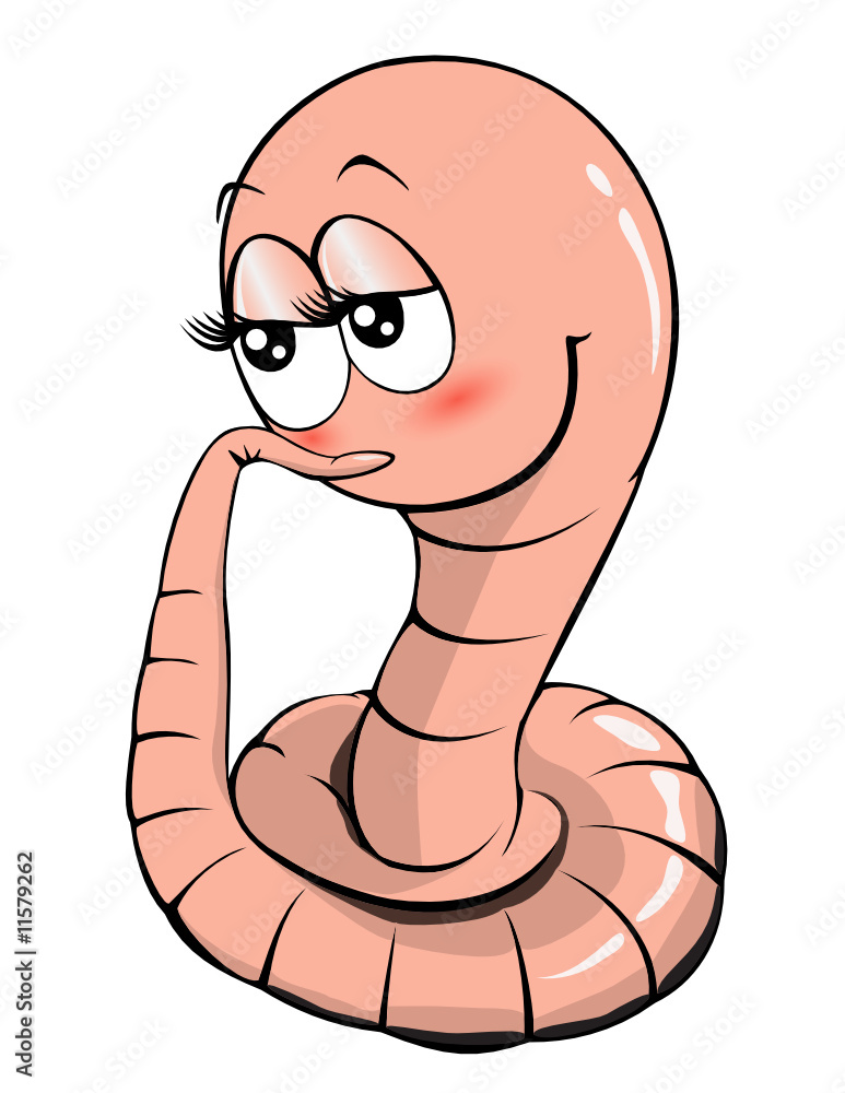 Vecteur Stock Worm girl | Adobe Stock