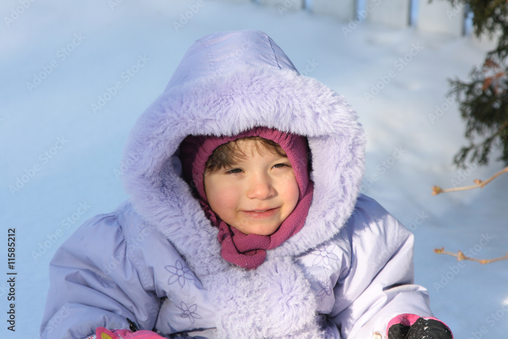 Youth playing on the snow. Youth playing on the snow.