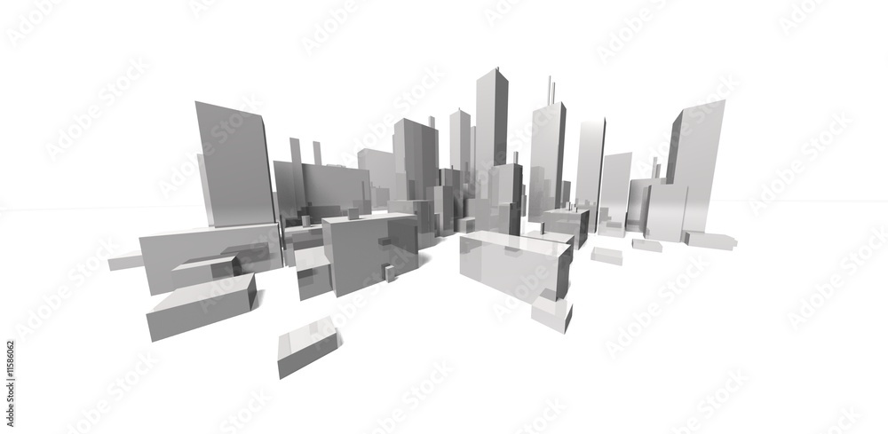 Fototapeta premium extreme focal distance skyline