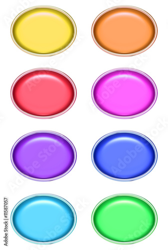 Free Download Oval Glossy Buttons - GFXLoad