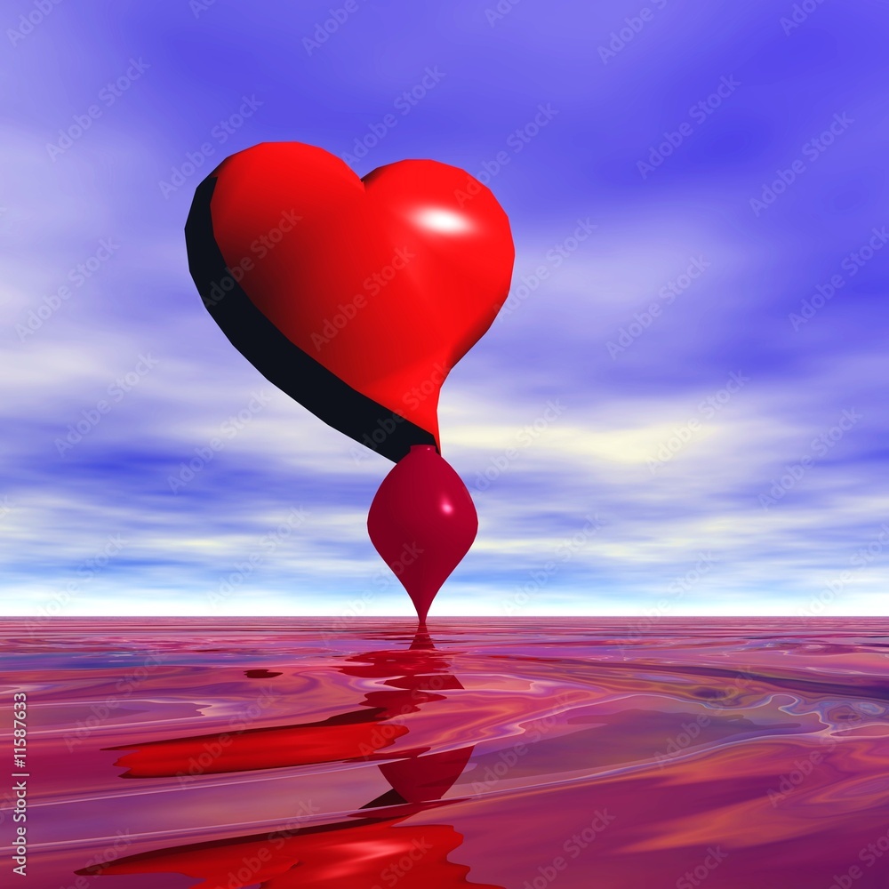 Coeur Qui Saigne Stock Illustration Adobe Stock