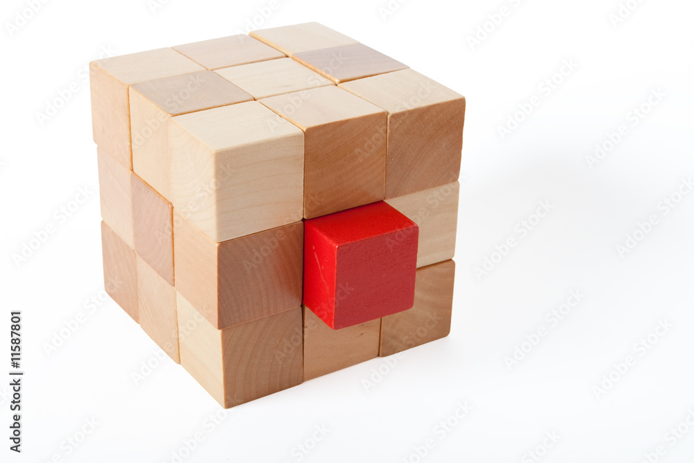 Obraz premium Brick of cubes