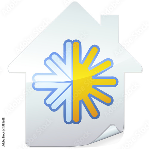 Sticker climatisation des bâtiments