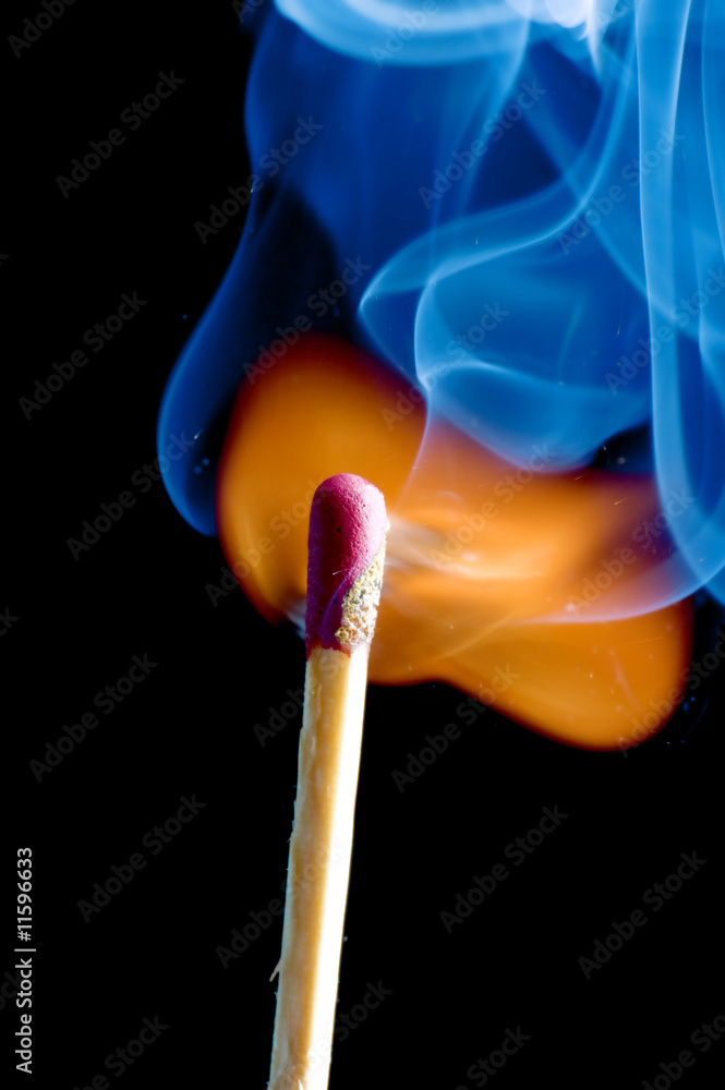 match on fire