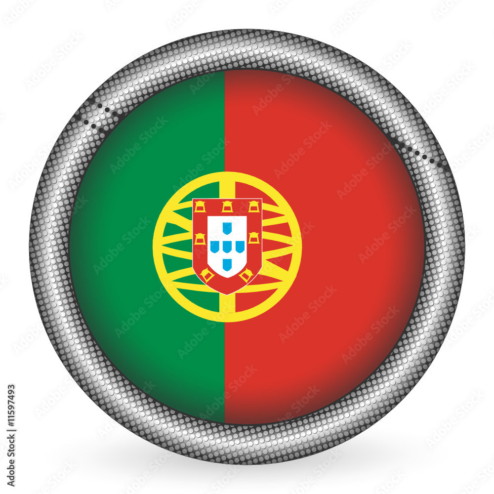 Portugal flag button Portugal flag button
