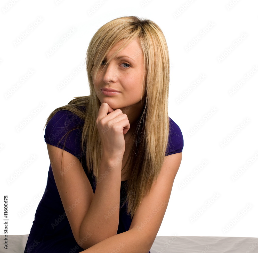 Beautiful Fashion model looking at camera