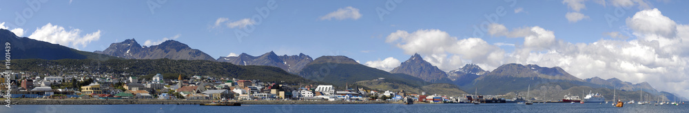 Panoramic View of Ushuaia, The Southermost City in the World
