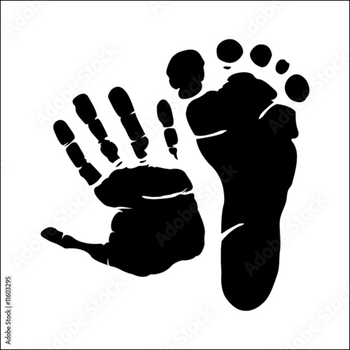 Hand and footprint