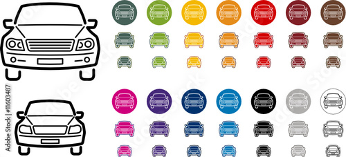 Piktogramm Auto Frot