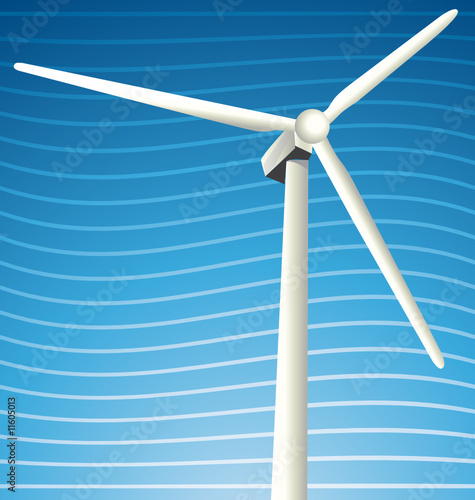 Windmill and wind