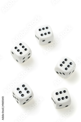 isolated dices