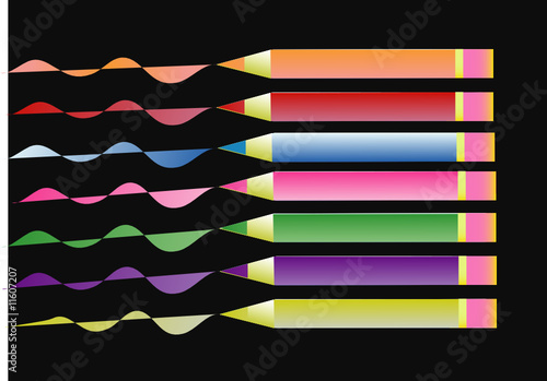 Crayons de couleurs (horizontal)