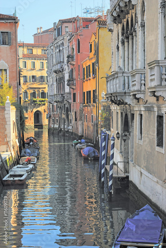 Italy, Venice canal in Arsenale quarter