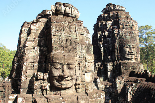 Face towers in Bayon, Angkor Thom, Cambodia