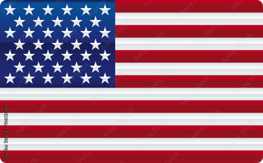 Obraz premium shiny USA flag