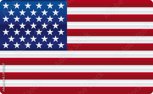 shiny USA flag