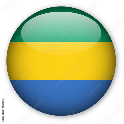 Free Download Gabon Flag button - GFXLoad