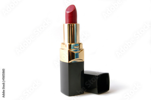 Lipstick on white background,isolated photo
