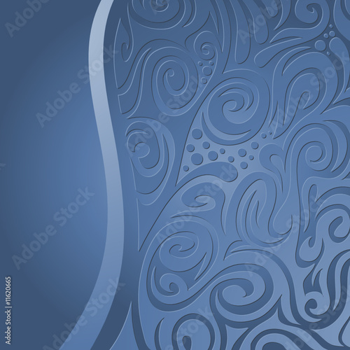 Floraler Hintergrund, blau
