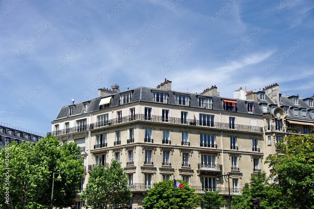 Immeuble de standing, Paris, France.