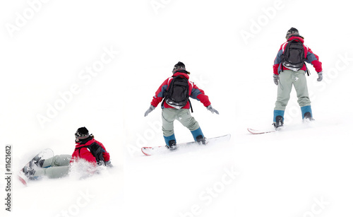 girl snowboarder