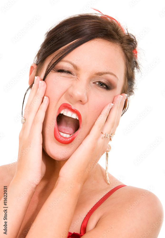Screaming woman Screaming woman