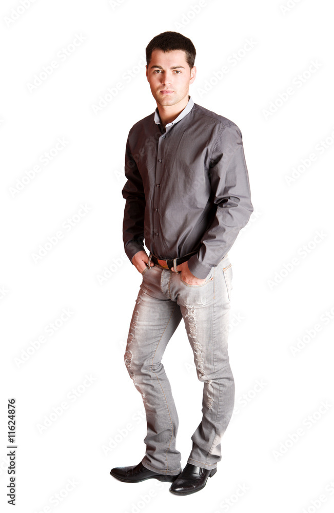 Naklejka premium Young man
