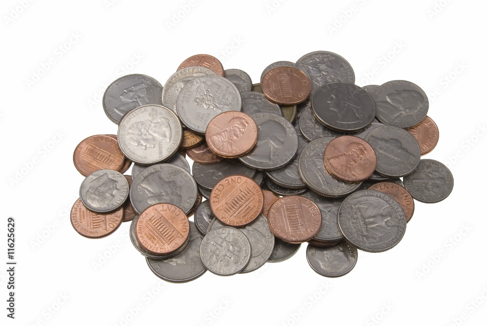 Pile of coins