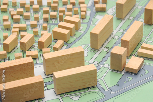 Urbanistic architecture model photo