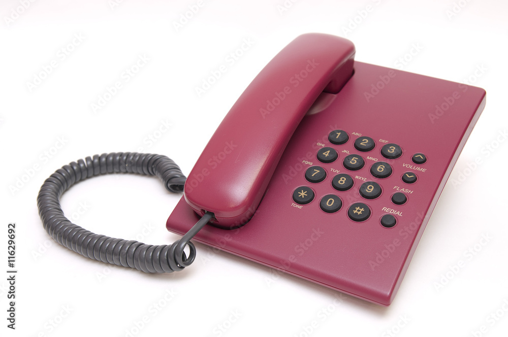 Colorful phone on white background Colorful phone on white background