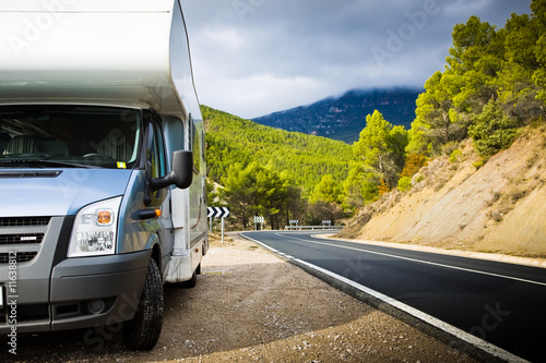 Motor Home Near The Road
