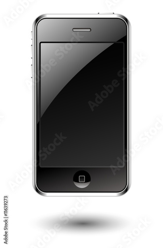 Mobile phone editable vector illustration